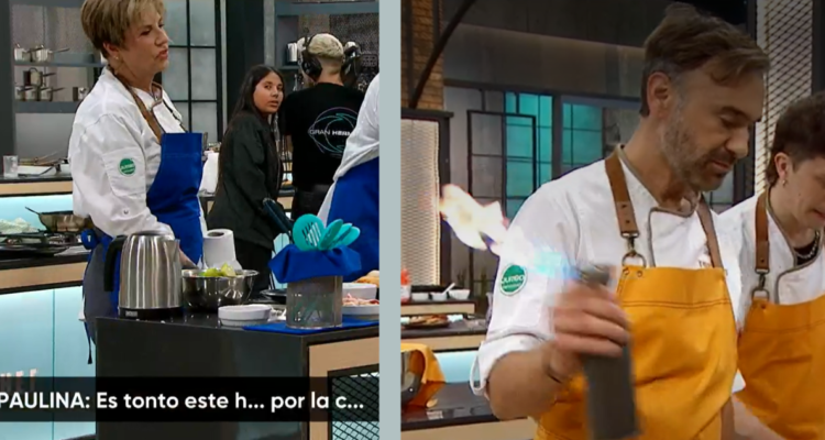 “Es tonto este hue…”: Paulina Nin se enfurece con Jordi Castell por manejo de soplete en Top Chef