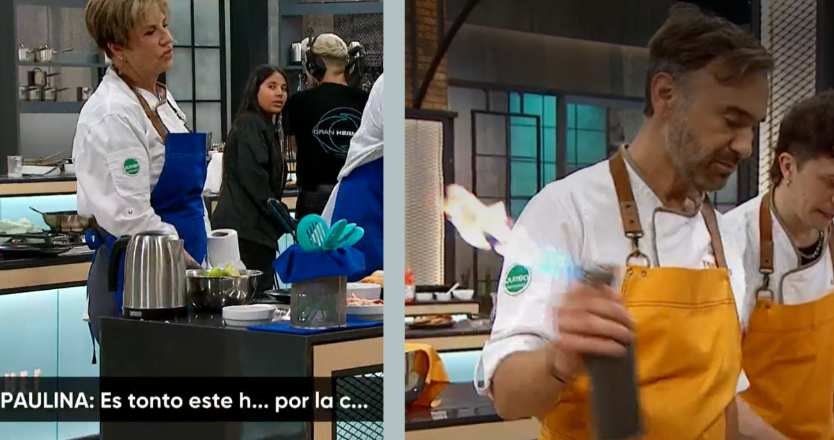 “Es tonto este hue…”: Paulina Nin se enfurece con Jordi Castell por manejo de soplete en Top Chef