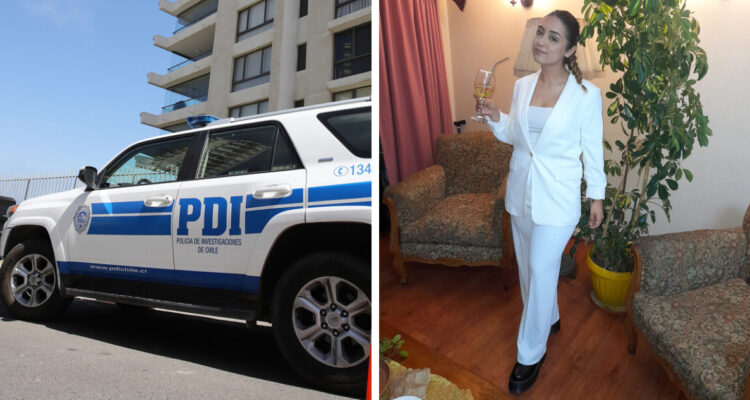 izquieda: auto pdi derecha: imagen jóven desaparecida