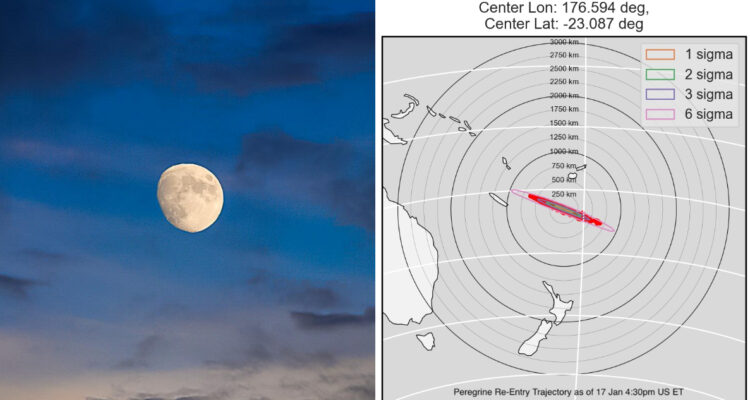 Misión fallida a la Luna caerá a la Tierra hoy: perderá la carga útil y cenizas humanas que transportó