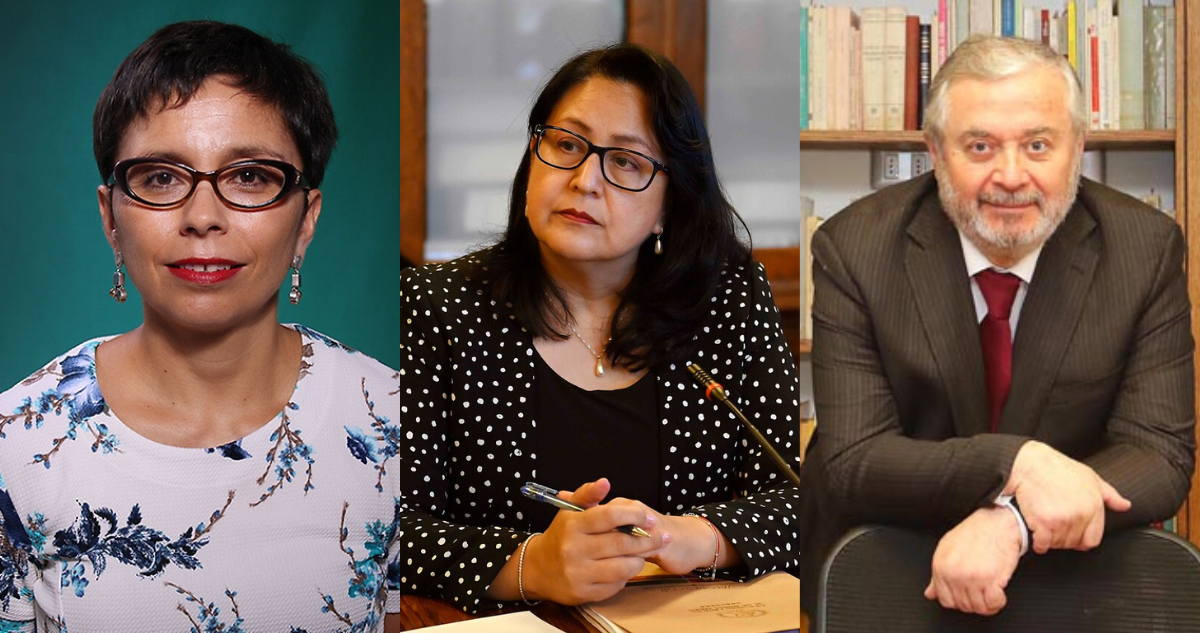 Pilar Morga (Izq), Dorothy Pérez (cen) y Francisco Zuñiga (der), los nombres que suenan para la Contraloría
