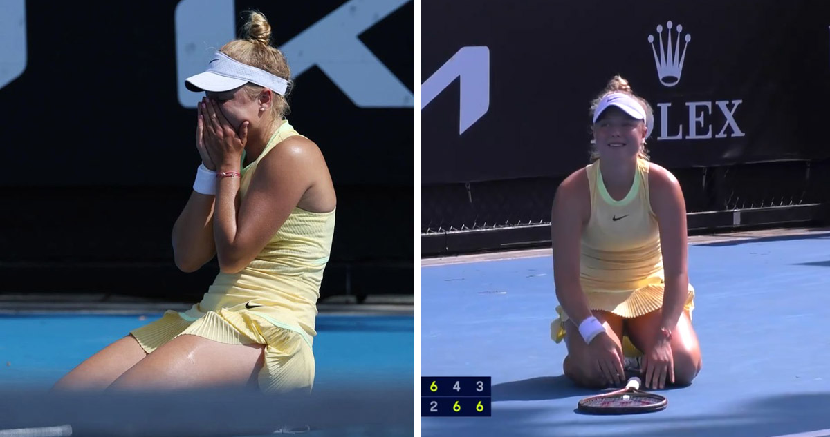 Brenda Fruhvirtova hizo historia en el Abierto de Australia.