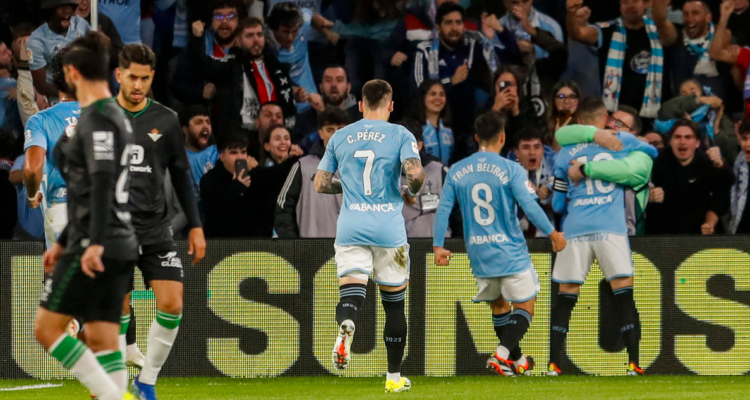 Betis cae ante Celta de Vigo y se estanca en La Liga de España