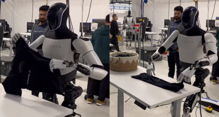 Elon Musk mostró lo minucioso que puede ser su robot humanoide Optimus: ahora sabe doblar ropa