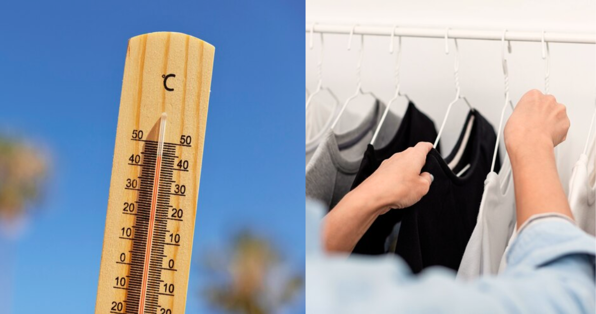 Ropa blanca o negra para el calor