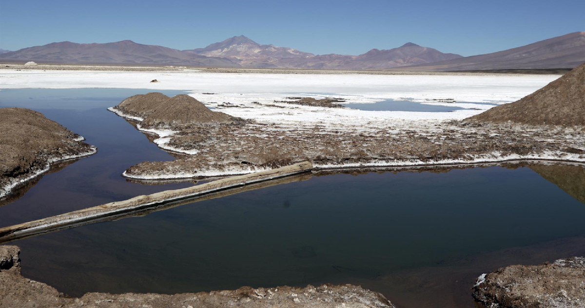 Fotografía del salar de Maricunga, el 6 de junio 2023 en la ciudad de Copiapó (Chile)