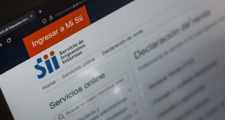 Sitio web del SII en su apartado de declaración de renta