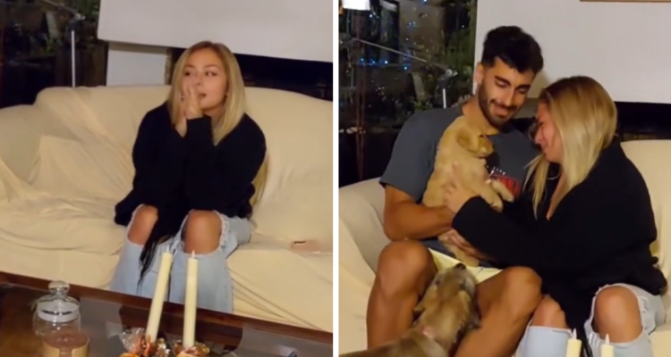 Jorge sorprende con su “momento medias de abejita” a Skarleth y la emociona hasta las lágrimas