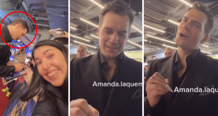 “¡Chile te ama!”: chilena le grita a Henry Cavill en alfombra roja y actor le da tierna respuesta