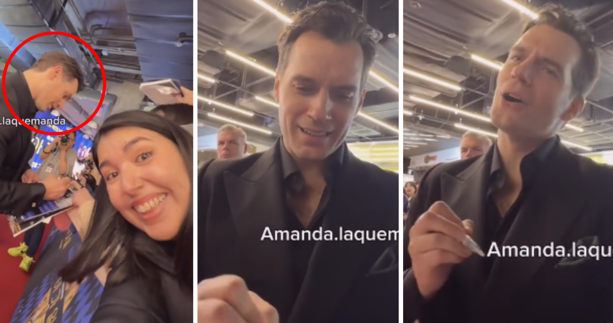 “¡Chile te ama!”: chilena le grita a Henry Cavill en alfombra roja y actor le da tierna respuesta