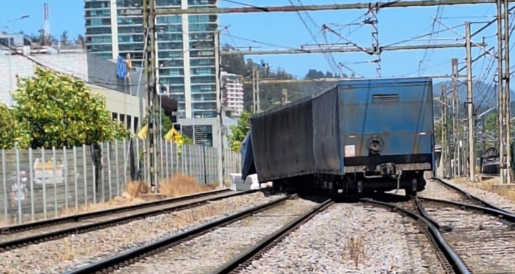 tren se descarrila en Concepción