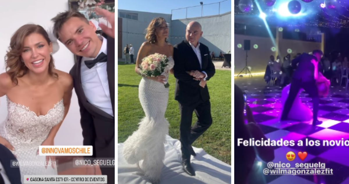 Así fue el matrimonio de Wilma González y Nicolás Seguel: la pareja se casó tras 5 años de noviazgo
