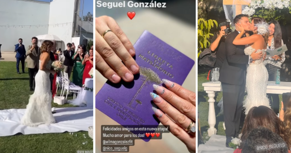 Así fue el matrimonio de Wilma González y Nicolás Seguel: la pareja se casó tras 5 años de noviazgo