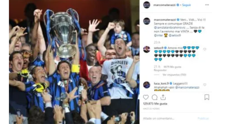 Materazzi  y su mensaje contra Zlatan Ibrahimovic tras viralización de sus dichos