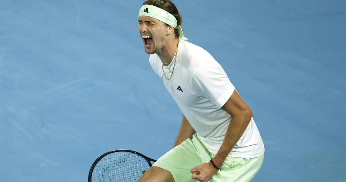 Zverev dejó en el camino a Alcaraz en Australian Open