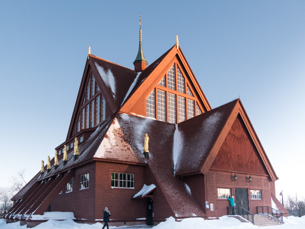 La iglesia de Kiruna.