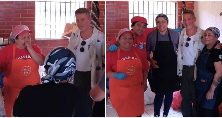 Alejandro Sanz visita a familias damnificadas por incendio en Viña del Mar