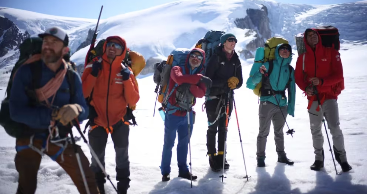 Alex Honnold y su equipo en Groenlandia