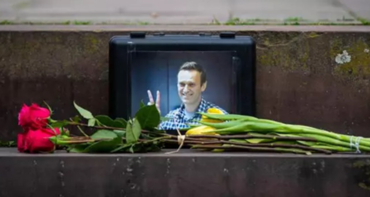 Acto de homenaje a Alexei Navalny en Sttutgart, Alemania