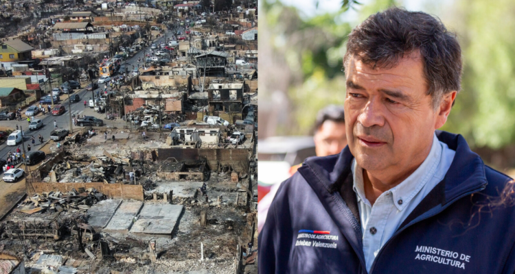 Ministro Valenzuela insiste que hay clara organización criminal nen incendios en región de Valparaíso