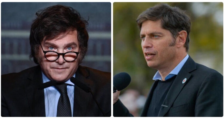 Javier Milei y Axel Kicillof