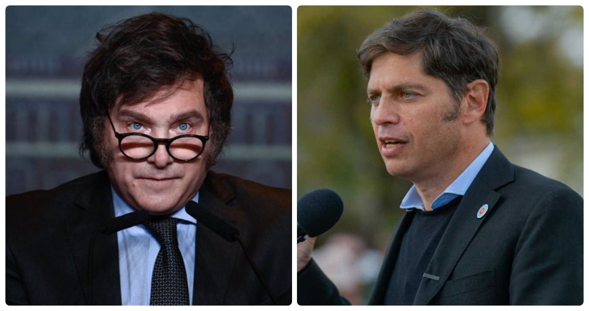 Javier Milei y Axel Kicillof