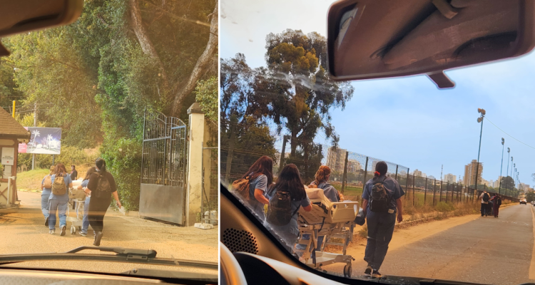 Avance del fuego en Viña del Mar obliga a evacuar Clínica Miraflores