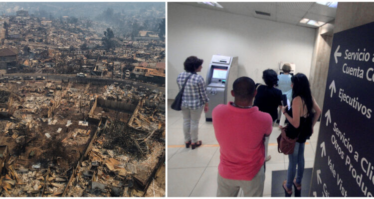 Los bancos comunican medidas para asegurar servicios en las zonas afectadas por los incendios