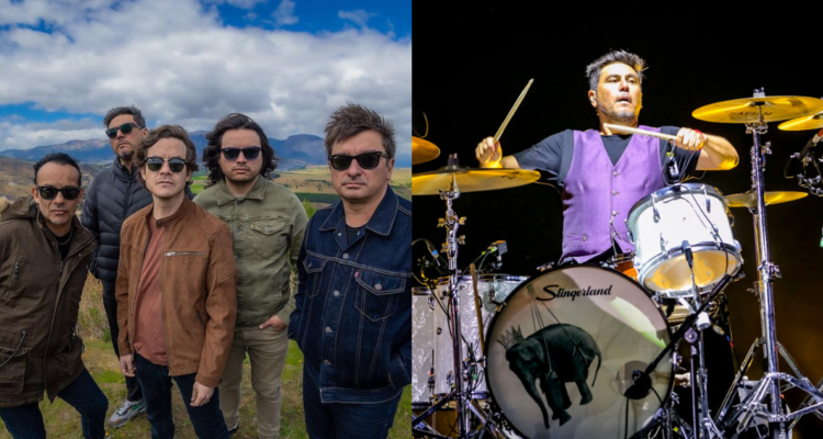 Los Bunkers en Aysén (izquierda) y Mauricio Basualto (derecha)