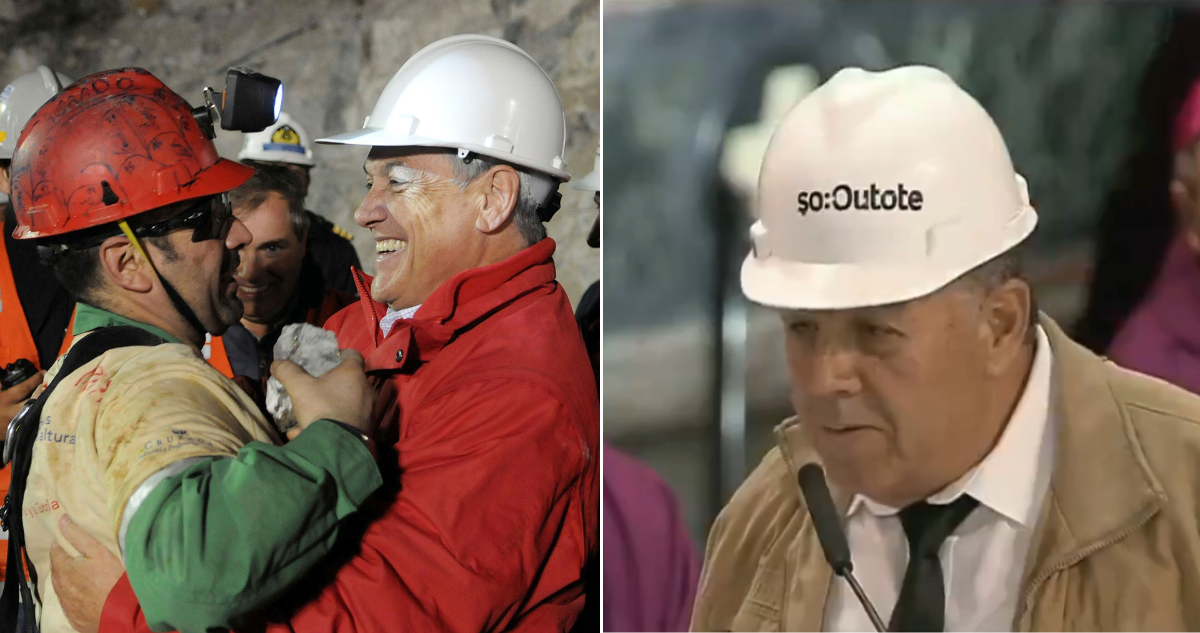 Crta de 33 mineros a Piñera
