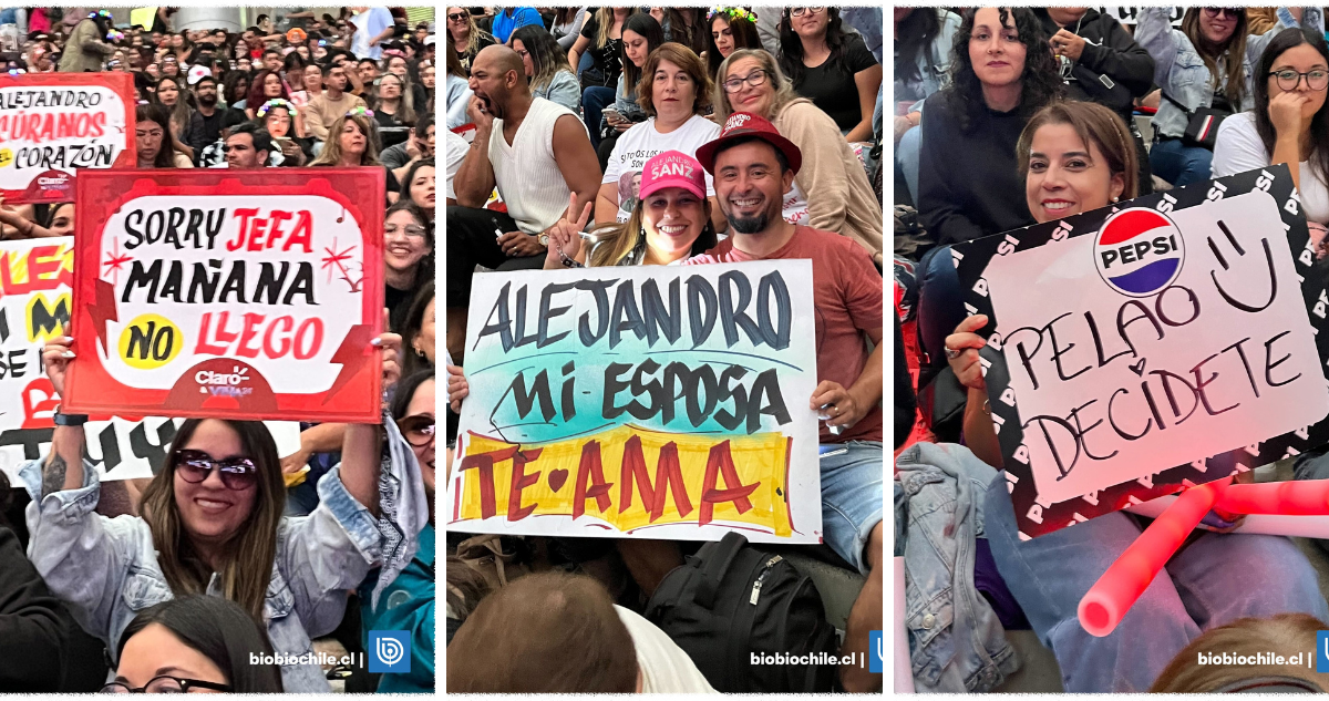 “Jefa, mañana no llego”: los mejores carteles que dejó la primera noche del Festival de Viña 2024