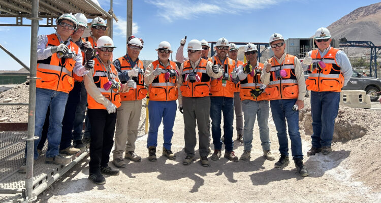 Visita de altos ejecutivos de Codelco al proyecto Rajo Inca
