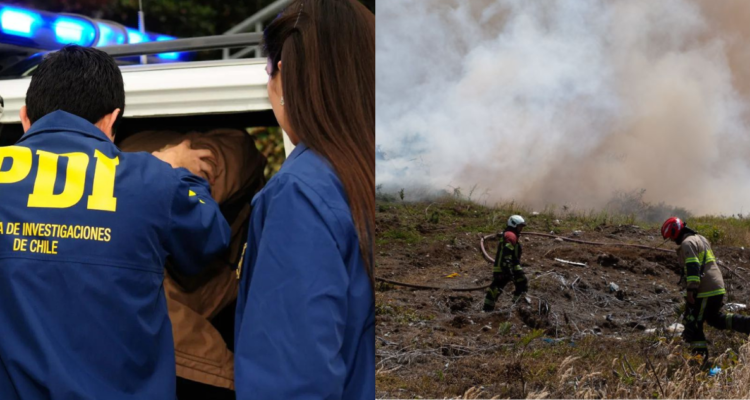 Detienen a hombre por quemar pastizales y basura en su predio en Temuco: quedó en prisión preventiva