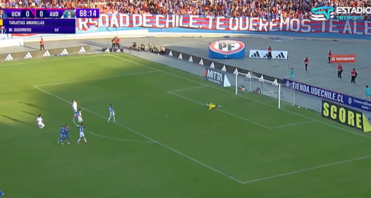 Cristián Palacios marcó golazo para La U ante Audax.