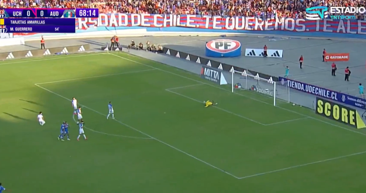 Cristián Palacios marcó golazo para La U ante Audax.