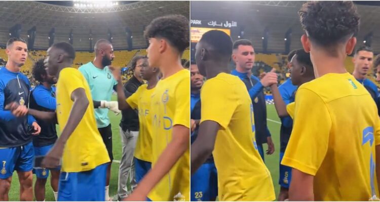 Enojo de CR7 con Cristiano Jr.