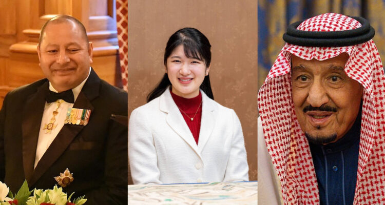 Rey Tupou VI, Aiko, princesa Hash y el rey rey Salman bin Abdulaziz | kunaicho.go.jp | Wikimedia Commons