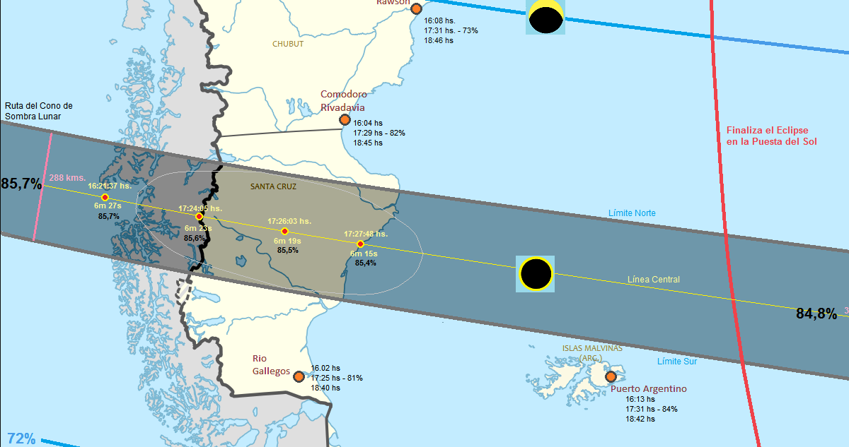 Cuándo, dónde y a qué hora se podrán ver el próximo eclipse en Chile y qué eclipses habrá el 2024 en el mundo y dónde se verán.