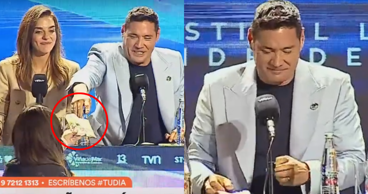 El simbólico regalo que el equipo de “Tu Día” le dio a Pancho Saavedra previo a animar Viña