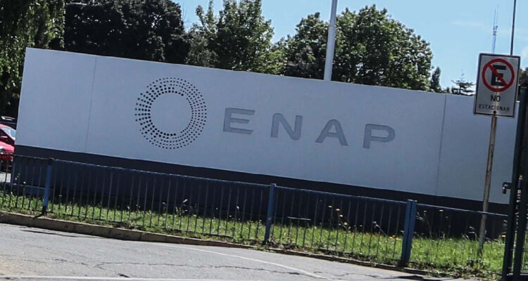 Logo de enap en planta de Hualpén