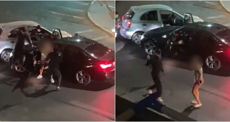 Graban violenta encerrona en La Florida: mujer fue amenazada con una llave cruz