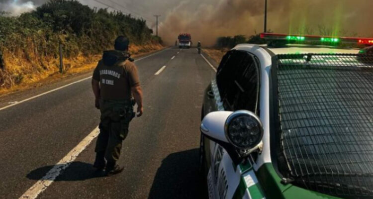 Decretan Alerta Roja en Victoria y solicitan evacuar sector por rápida propagación de incendio