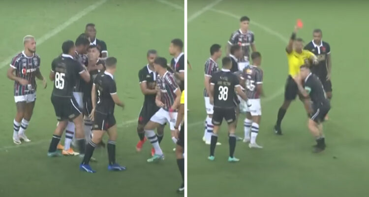 Gary Medel fue expulsado en visita de Vasco a Fluminense.