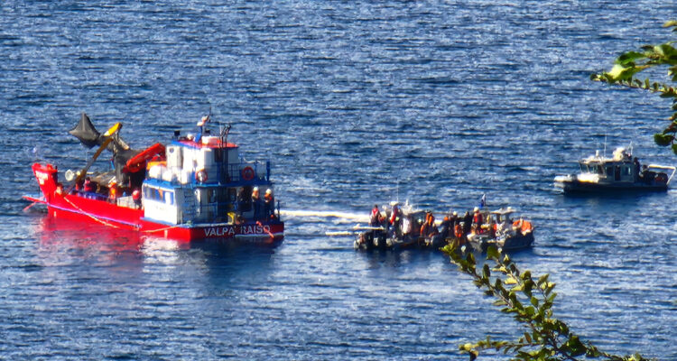 extracción del helicóptero del presidente sebastián piñera