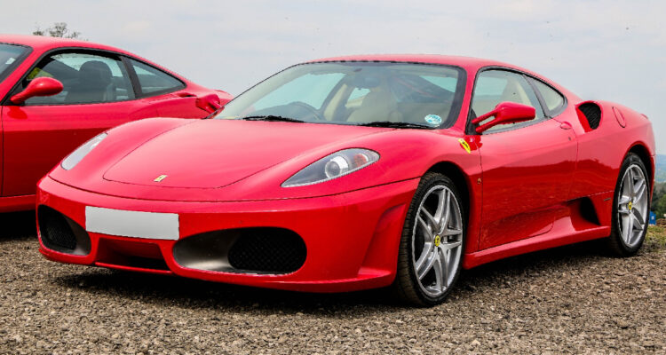 Fotografía de un ferrari