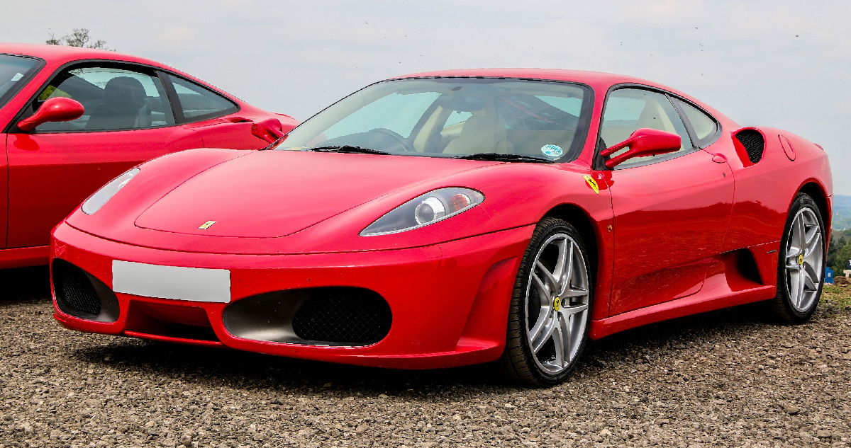 Fotografía de un ferrari
