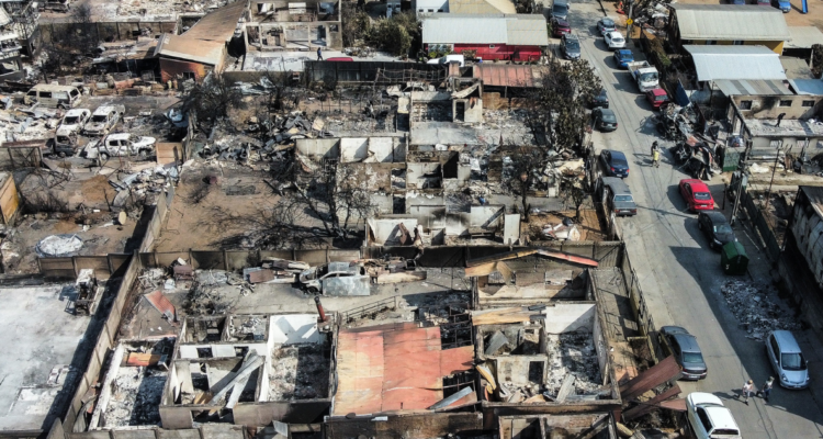 Imagen de incendios en Viña del Mar por investigación en focos