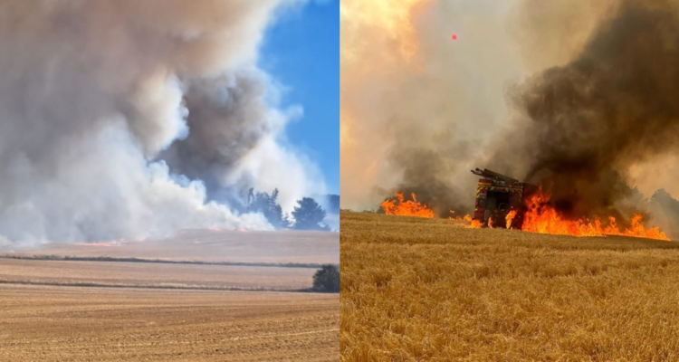 Fuego destruyó un carro de Bomberos: incendio forestal obliga a declarar Alerta Roja para San Pablo