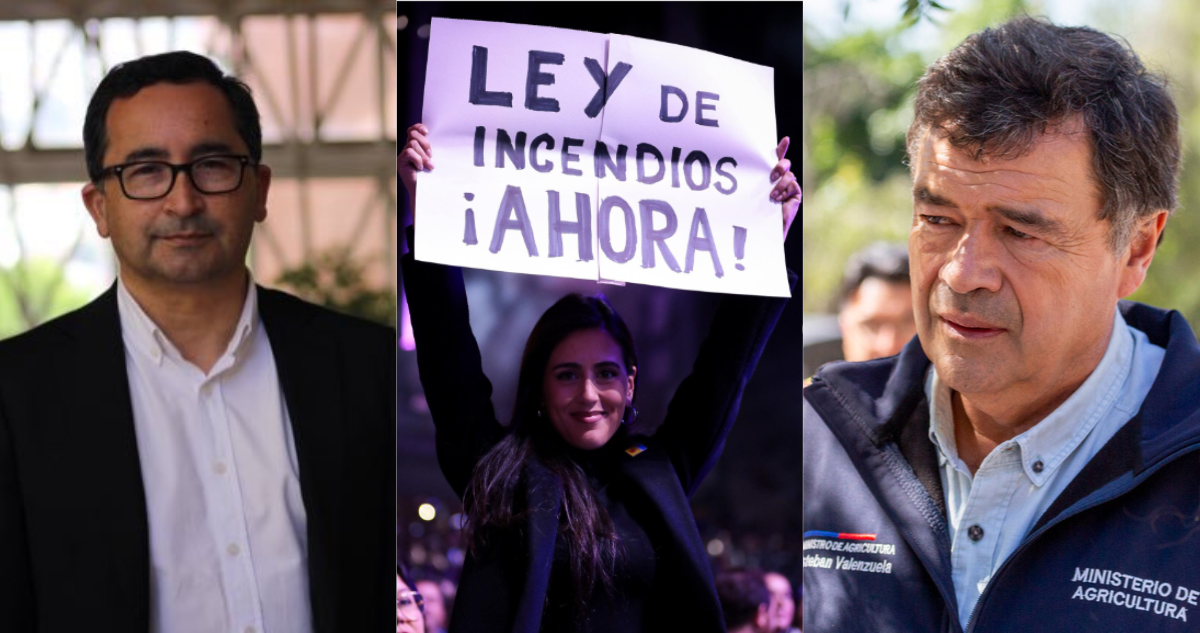 Félix González y letrero de Ripamonti: acusa trabas del ministro Valenzuela por ley de incendios