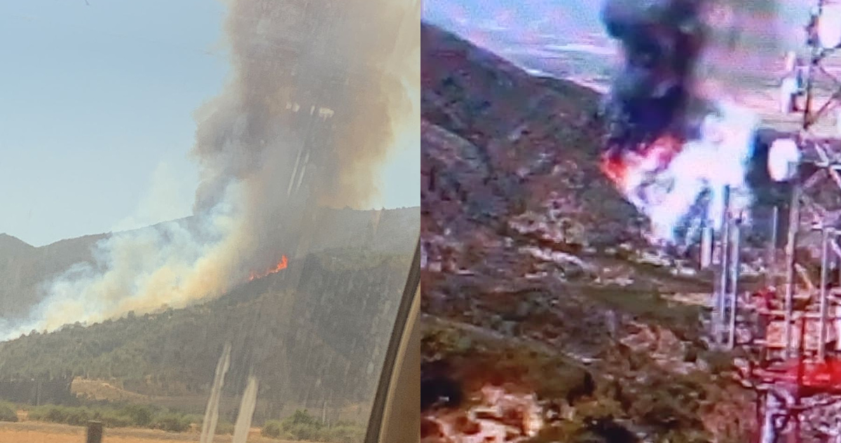 Incendio forestal de rápido avance afecta a Casablanca, cercano a Santuario Lo Vásquez